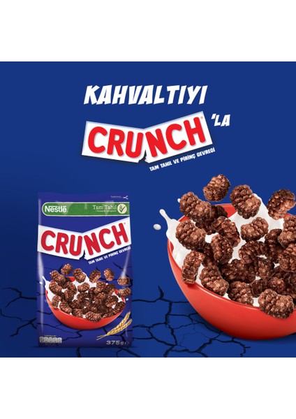 Crunch Çikolatalı Kahvaltılık Gevrek 375 gr Tam Tahıl ve Pirinçle Zenginleştirilmiş fiyatları