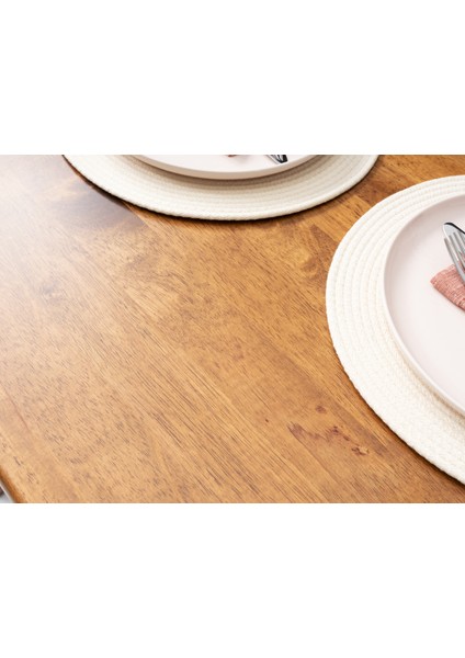 Kitta Yemek Masası, %100 Masif Ahşap, 80X80 cm, Ceviz