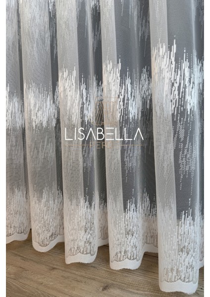 Serenita Beyaz 1x2.5 Pile Dikişli Örme Tül Perde