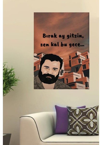Ahmet Kaya Tablo Ev Duvar Salon Dükkan Ofis Dekarasyon Süsü
