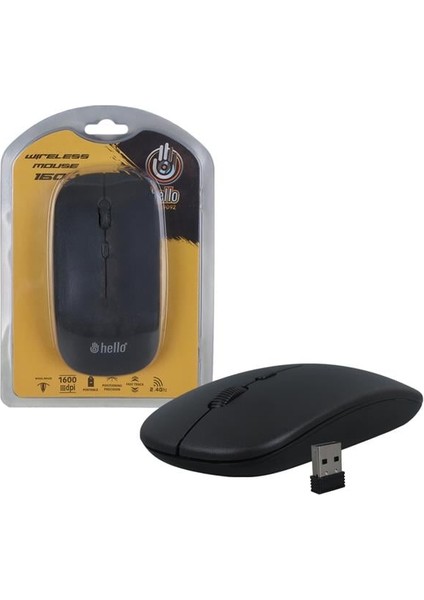 HL-19092 USB 2.4ghz 1600DPI Kablosuz Mouse - Ergonomik Tasarım indirimleri