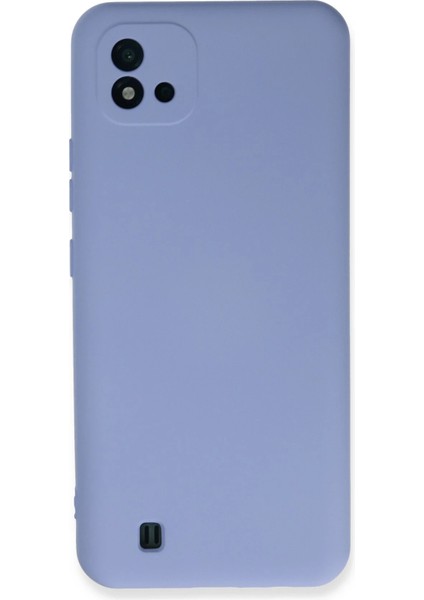 Realme C11 2021 Kılıf Nano Içi Kadife Silikon - Lila Arbkd