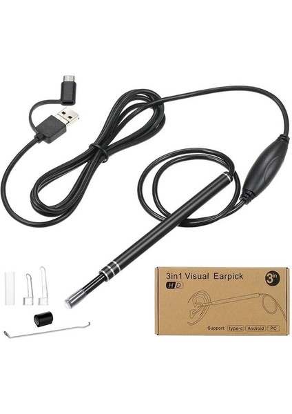 PM-22161 3in1 USB Kulak Muayene Endoskop Kamera