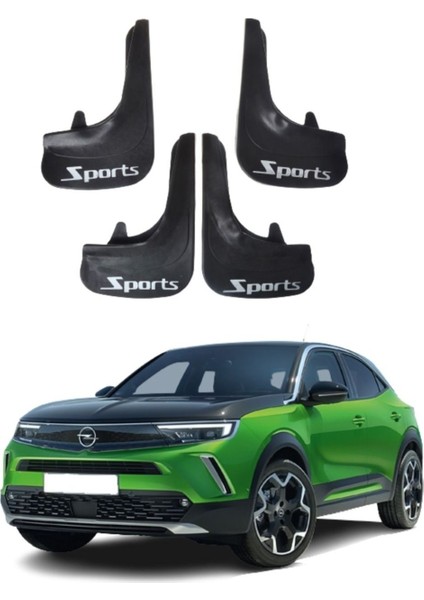 Opel Mokka 2012-2020 Uyumlu Sports Yazılı 4'lü Tozluk Çamurluk Paçalık Modifiye