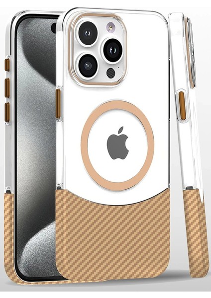 iPhone 16 Pro Carbon Puzzle Magsafe Kapak - Desert - TOA7048-7762