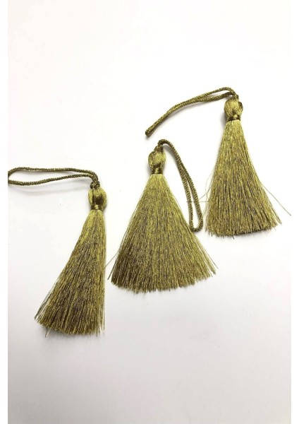 Koyu Sarı Simli Tekli Püskül 7 Cm, 5 Adet, Parti ve Dekorasyon Malzemeleri modelleri