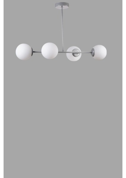 Yeni Favori 4 Lü Gri Beyaz Camlı Avize modelleri