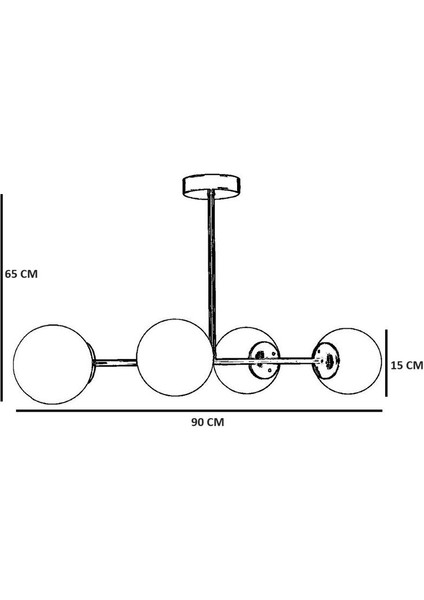 Yeni Favori 4 Lü Gri Beyaz Camlı Avize fırsatları
