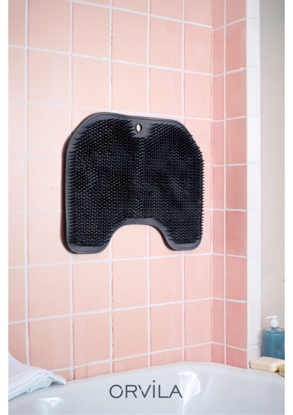 Yumuşak Silikon Masaj Matı, Kaydırmaz, Vantuzlu, Rahat ve Hafif Kullanım Sağlar.