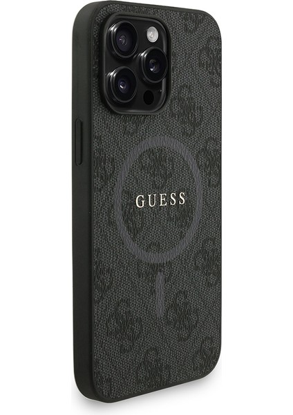 iPhone 13 Pro Max Uyumlu Kılıf Guess Lisanslı M-Safe Uyumlu Bilek Askı Ipli Yazı Logolu Kapak Siyah fırsatları