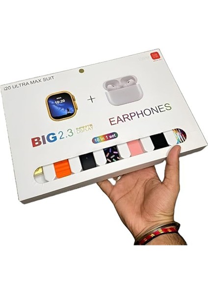 I20 Ultra Max Suit 49MM 2inç Ekran + 7 Kordon + Airpods Pro (2. Nesil) fiyatları