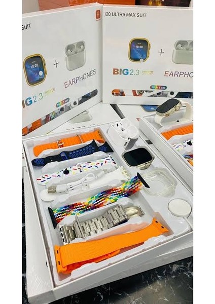 I20 Ultra Max Suit 49MM 2inç Ekran + 7 Kordon + Airpods Pro (2. Nesil) fırsatları