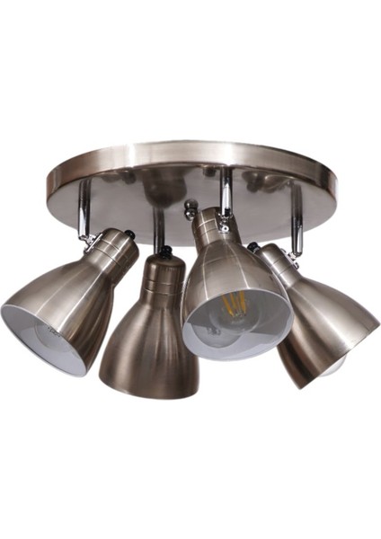 Otis 4 Lü Tepsili Mat Krom Plafonyer Avize fiyatları