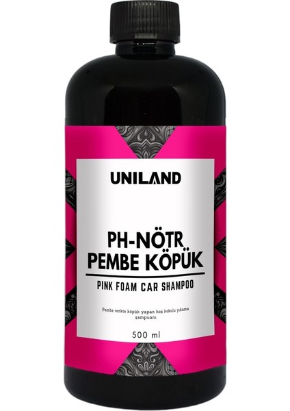 Pembe Köpüklü Ph-Nötr Oto Şampuanı 500 ml