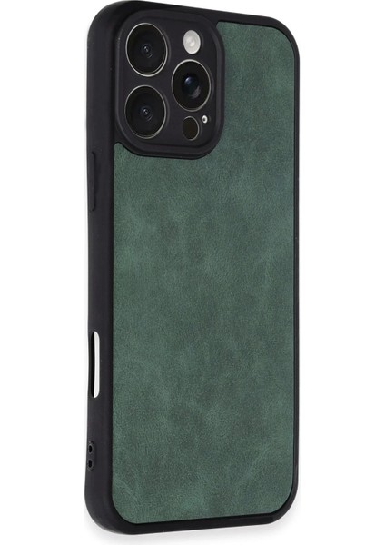 iPhone 16 Pro Max Kılıf Aras Deri Kapak - Koyu Yeşil fiyatları
