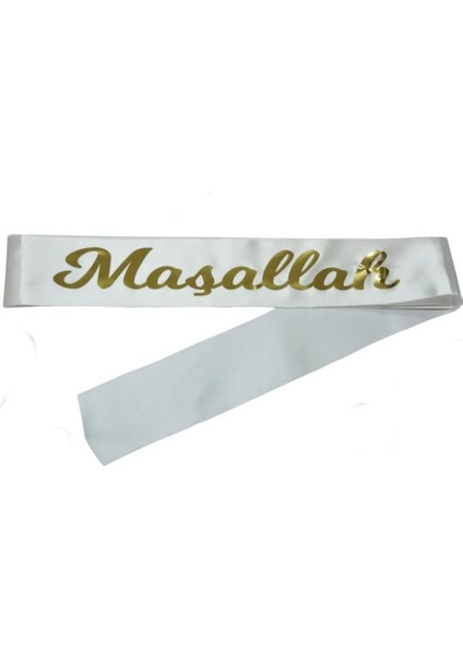 Beyaz Maşallah Yazılı Kuşak, Sünnet Partisi Için Şık ve Özel Tasarım fiyatları