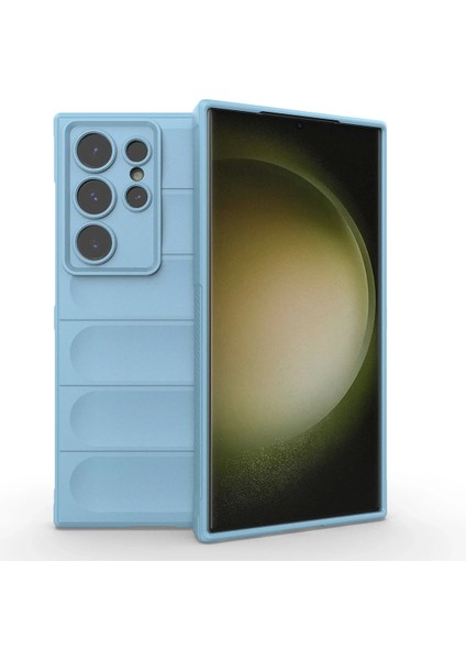 Bfs Samsung Galaxy S24 Ultra Kılıf Optimum Silikon - Sky Blue