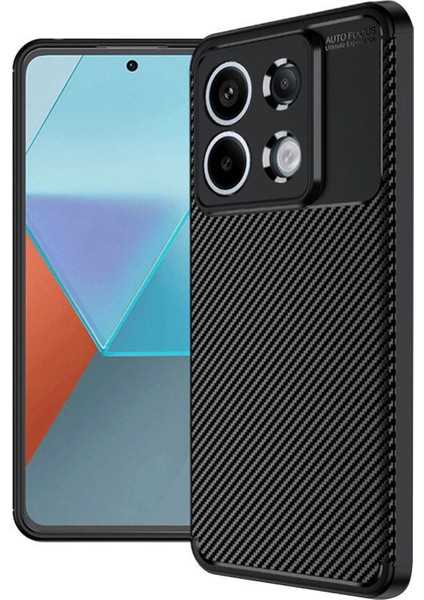 Bfs Xiaomi Redmi Note 13 Pro 4g Kılıf Auto Focus Karbon Kapak - Siyah
