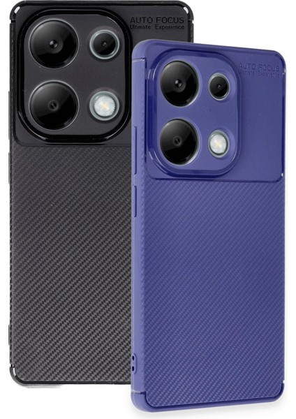 Bfs Xiaomi Redmi Note 13 Pro 4g Kılıf Auto Focus Karbon Kapak - Siyah modelleri