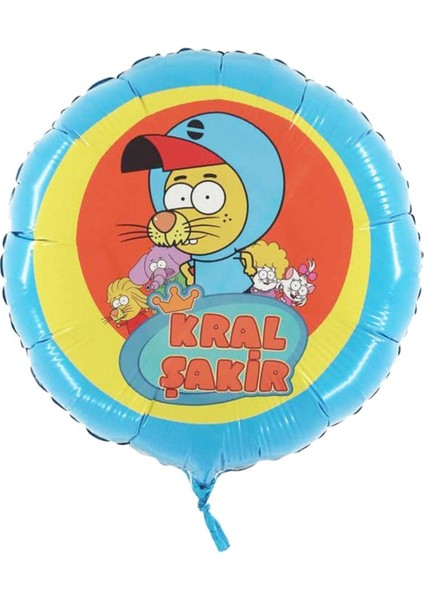 Kral Şakir 18 Inç Folyo Balon, Eğlence ve Kutlamalar Için Ideal Seçenek