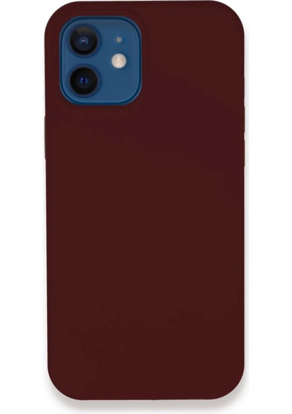 iPhone 12 Kılıf Lansman Legant Silikon - Bordo