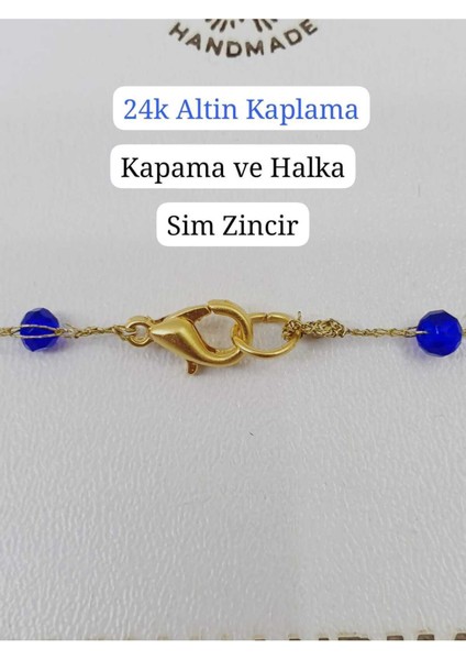 - 24K Altın Kaplama Sim Zincirli Takım Kolye Halhal Bileklik 3lu Hediyelik Set Anneler Günü Hediyesi modelleri