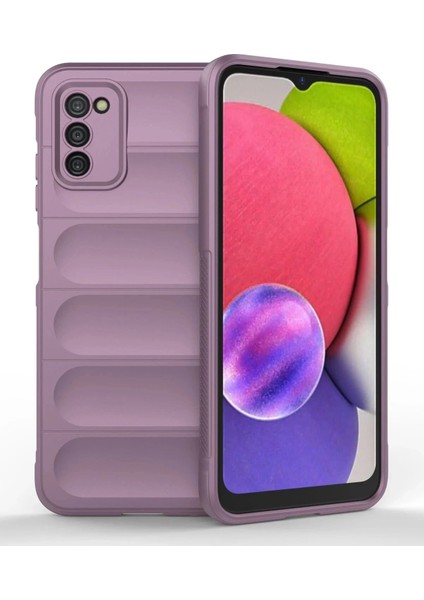 Bfs Samsung Galaxy A03S Kılıf Optimum Silikon - Mor