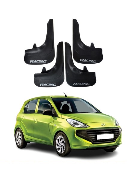 Hyundai Atos Uyumlu Racing Yazılı 4'lü Tozluk Çamurluk Paçalık Modifiye