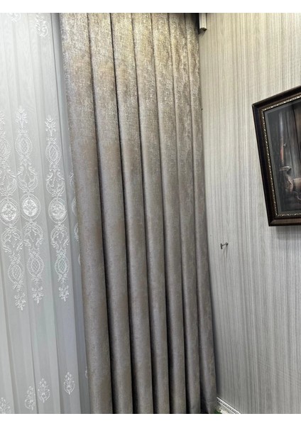 Nivemeshome Pera V-5401 1/3 Sık Pileli Fon Perde Apm