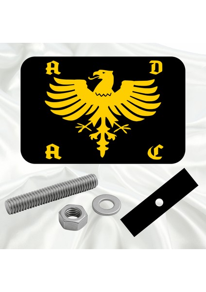 ADAC Otomobil Kulübü Kartal Pleksi Panjur Arması - 2 I Universal Vidalı Oto Panjur Süsü I Araba Panjur Süsü modelleri
