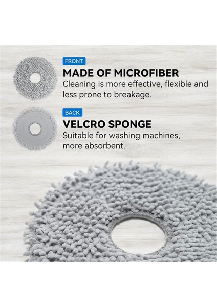 & Qrevo Maxv Robot Için Mikrofiber Vakumlu Paspas Bezi Pedleri - Yeniden Kullanılabilir ve Yıkanabilir Yedek Parçalar (Yurt Dışından) fırsatları