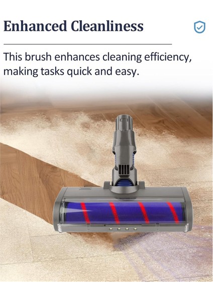 V6 DC58 DC59 DC62 DC72 Vakumlar Için Toz Işığı Ile Yumuşak Silindir Fırçası Yedek Parçası Sert Ahşap Temizleyici Için (Yurt Dışından) fiyatları