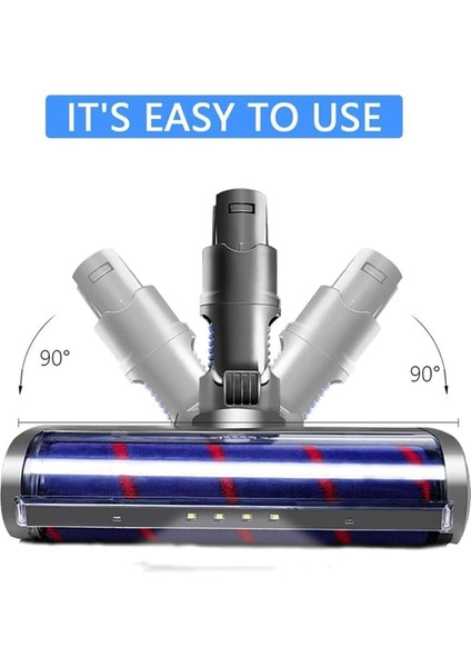 V6 DC58 DC59 DC62 DC72 Vakumlar Için Toz Işığı Ile Yumuşak Silindir Fırçası Yedek Parçası Sert Ahşap Temizleyici Için (Yurt Dışından) modelleri