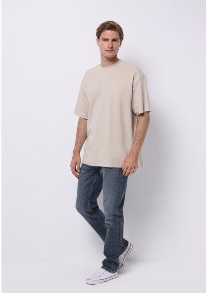 Straight Fit Erkek Indigo Jean Pantolon modelleri