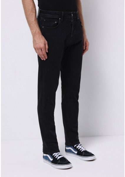 Regular Fit Erkek Siyah Jean Pantolon fırsatları