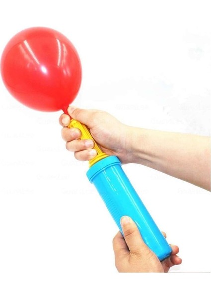 El Tipi Balon Şişirme Pompası, Pembe, Eğlenceli ve Kolay Kullanım
