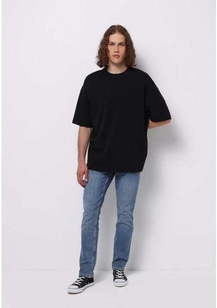 Regular Fit Erkek Açik Indigo Jean Pantolon