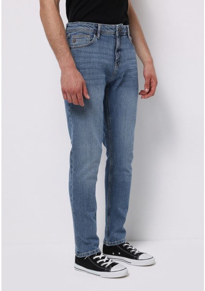 Regular Fit Erkek Açik Indigo Jean Pantolon fırsatları