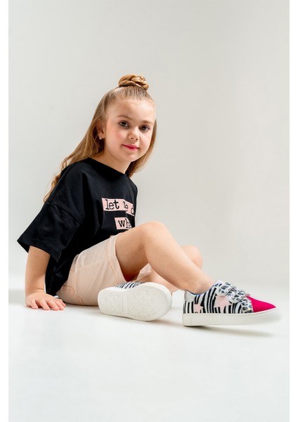 Kız Çocuk Fuşya Sneaker Ayakkabı