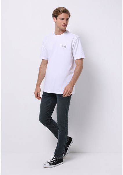 Slim Fit Erkek Yeşil Jean Pantolon