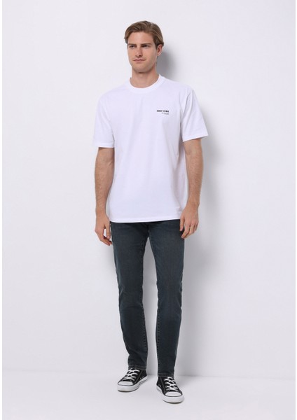 Slim Fit Erkek Yeşil Jean Pantolon modelleri