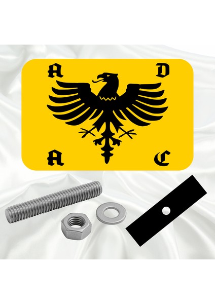 ADAC Otomobil Kulübü Kartal Pleksi Panjur Arması - 1 I Universal Vidalı Oto Panjur Süsü I Araba Panjur Süsü modelleri