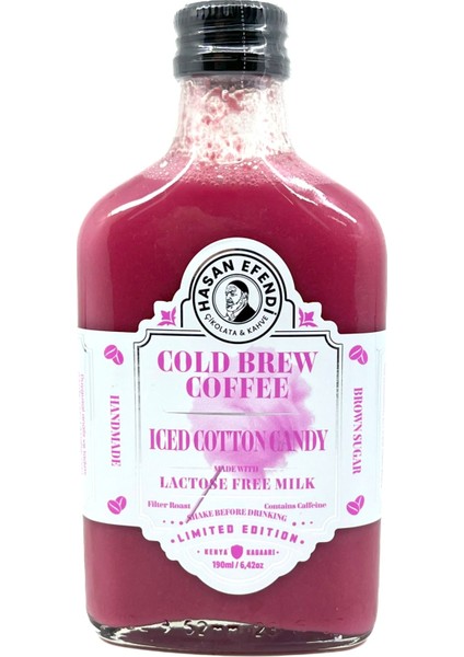 Pamuk Şeker Aromalı Soğuk Demleme Kahve - Iced Cotton Candy Cold Brew Coffee