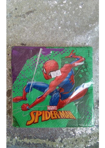 Renkli Spiderman Takım Birliği Kağıt Peçete 20'li, 33X33 cm modelleri