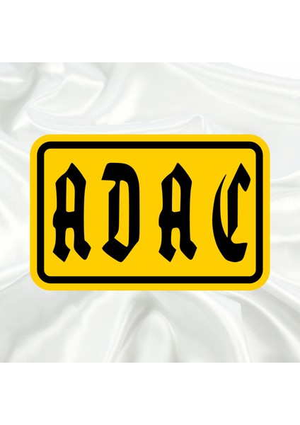 ADAC Otomobil Kulübü Pleksi Panjur Arması - 1 I Universal Vidalı Oto Panjur Süsü I Araba Panjur Süsü