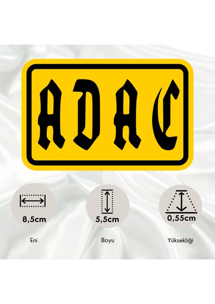 ADAC Otomobil Kulübü Pleksi Panjur Arması - 1 I Universal Vidalı Oto Panjur Süsü I Araba Panjur Süsü fiyatları