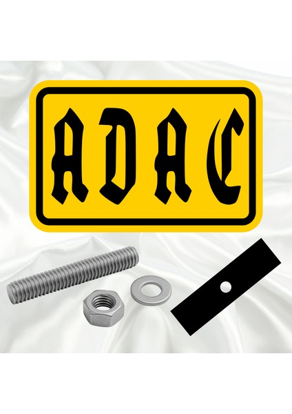 ADAC Otomobil Kulübü Pleksi Panjur Arması - 1 I Universal Vidalı Oto Panjur Süsü I Araba Panjur Süsü modelleri