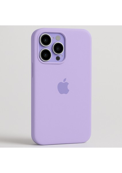 iPhone 13 Pro Uyumlu Lansman Içi Kadife Silikon Logolu Kılıf
