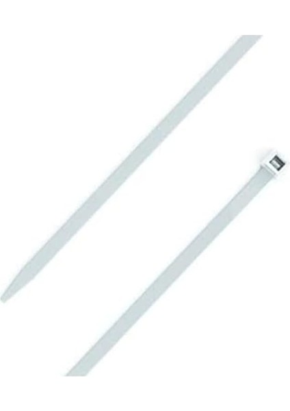 Kablo Cirt Kelepçe Beyaz 48X300 mm 100 Lük