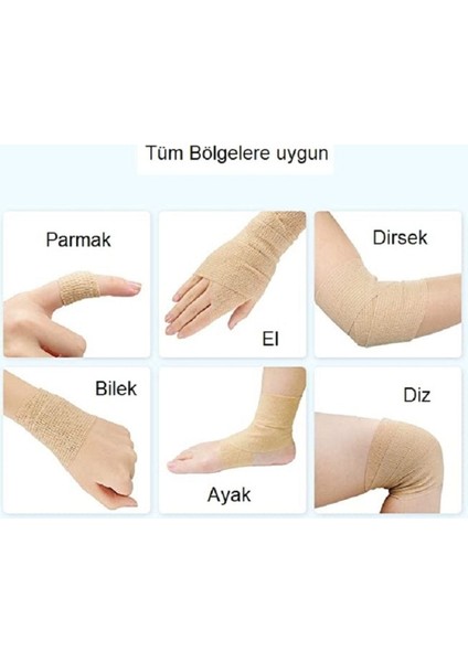 Yapışkan Bandaj 2,5cm×4,5m, 2'li Paket, Bej Renk fiyatları